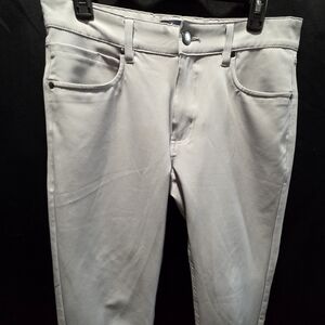 Mister Tech-Wear Pants Sz 32 Mens Tan Slim Fit Performance Stretch Chino Outdoor